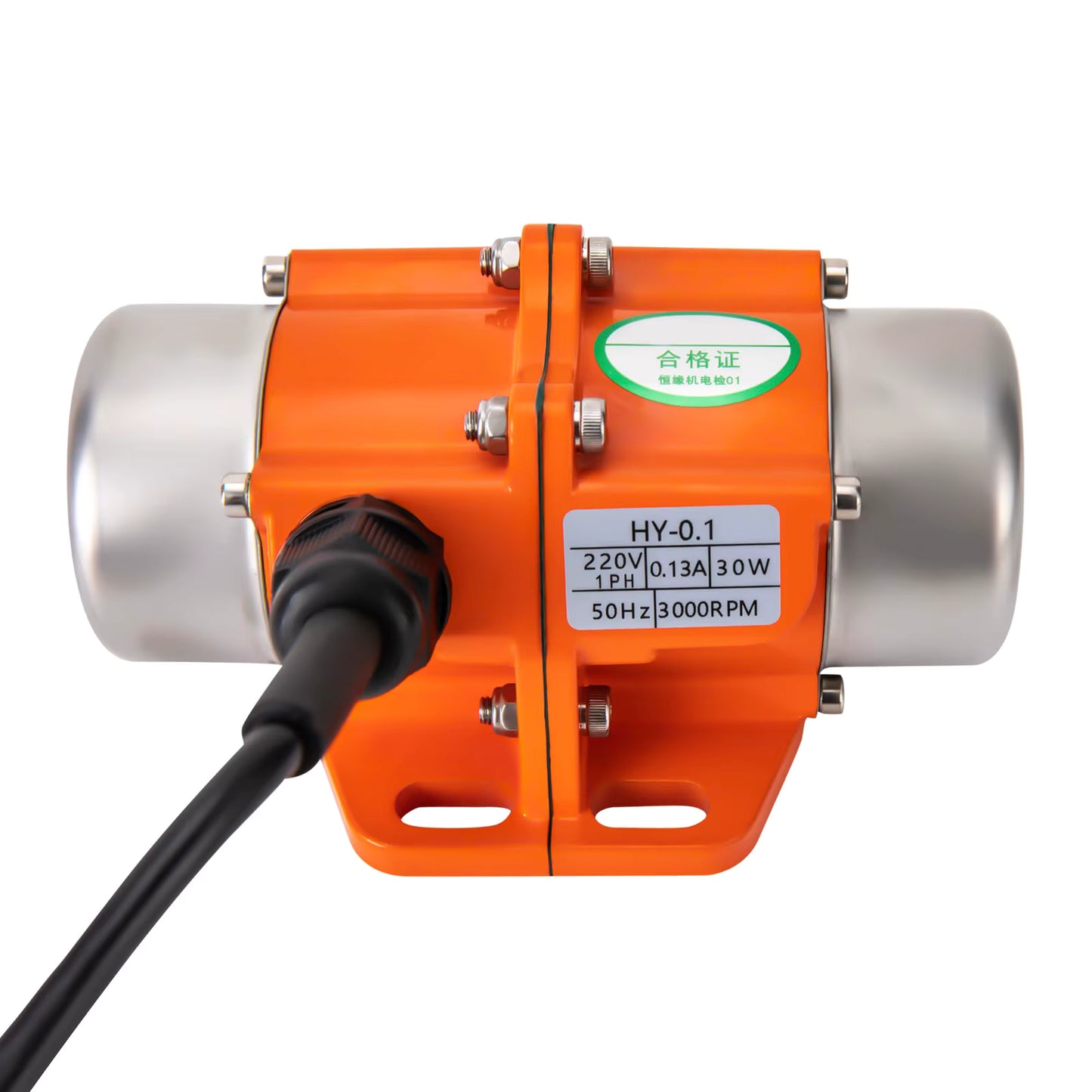 Moteur Vibrant Électrique 30W 3000 tr/min – Moteur de Vibration Monophasé avec Variateur