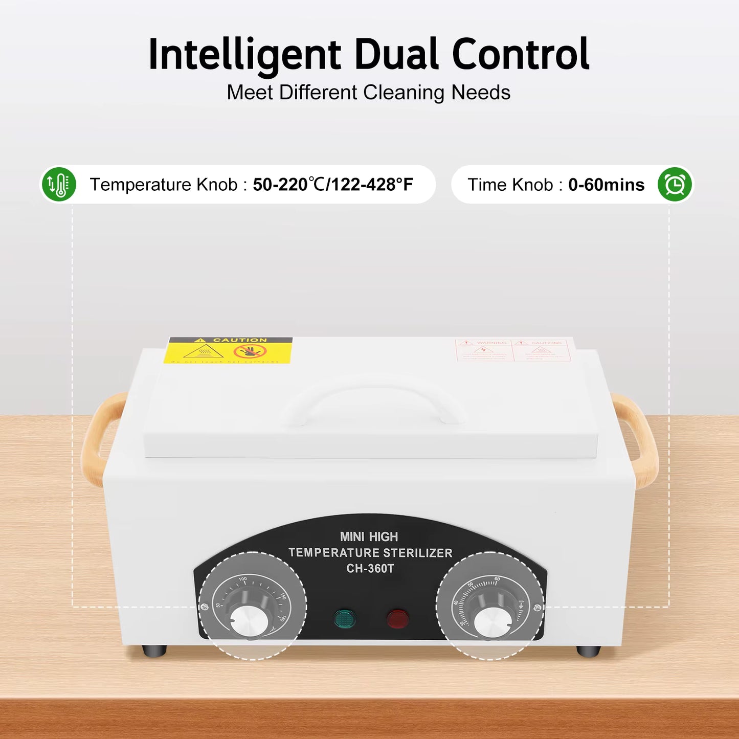 Stérilisateur chaleur sèche 2L 300W avec minuterie