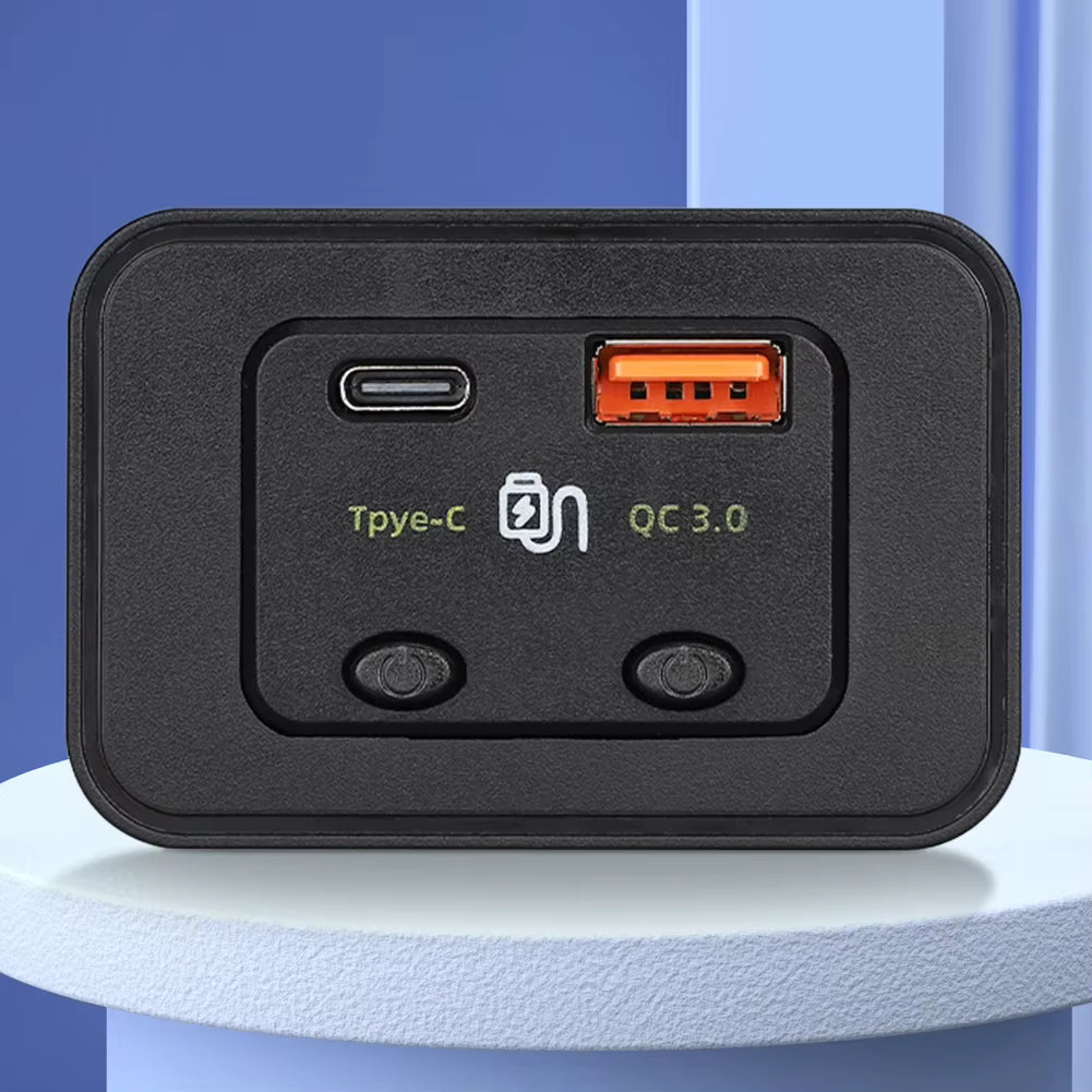 Chargeur Voiture Rapide 48W – Adaptateur Double USB Type-C PD QC 3.0 pour Allume-Cigare 12V / 24V