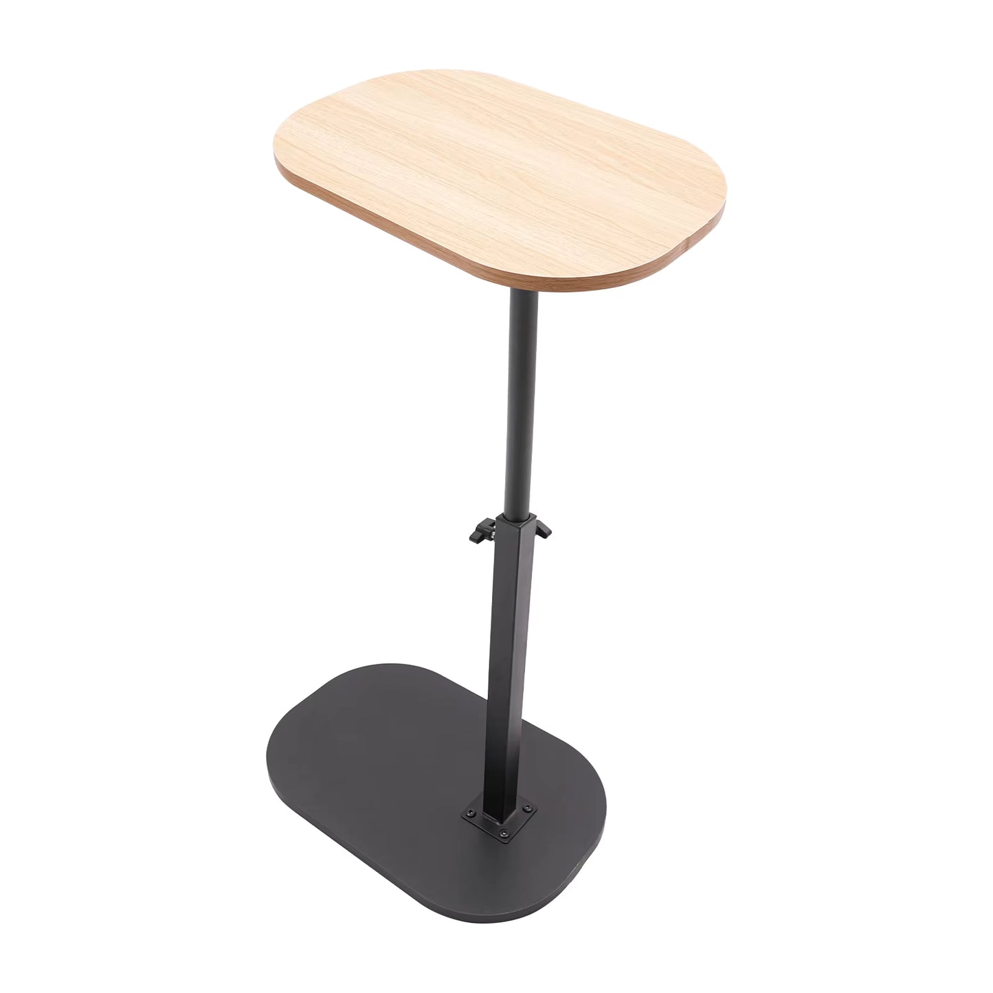 Table d’Appoint Réglable 45-80 cm – Petite Table en Forme C pour Salon, Lit ou Canapé