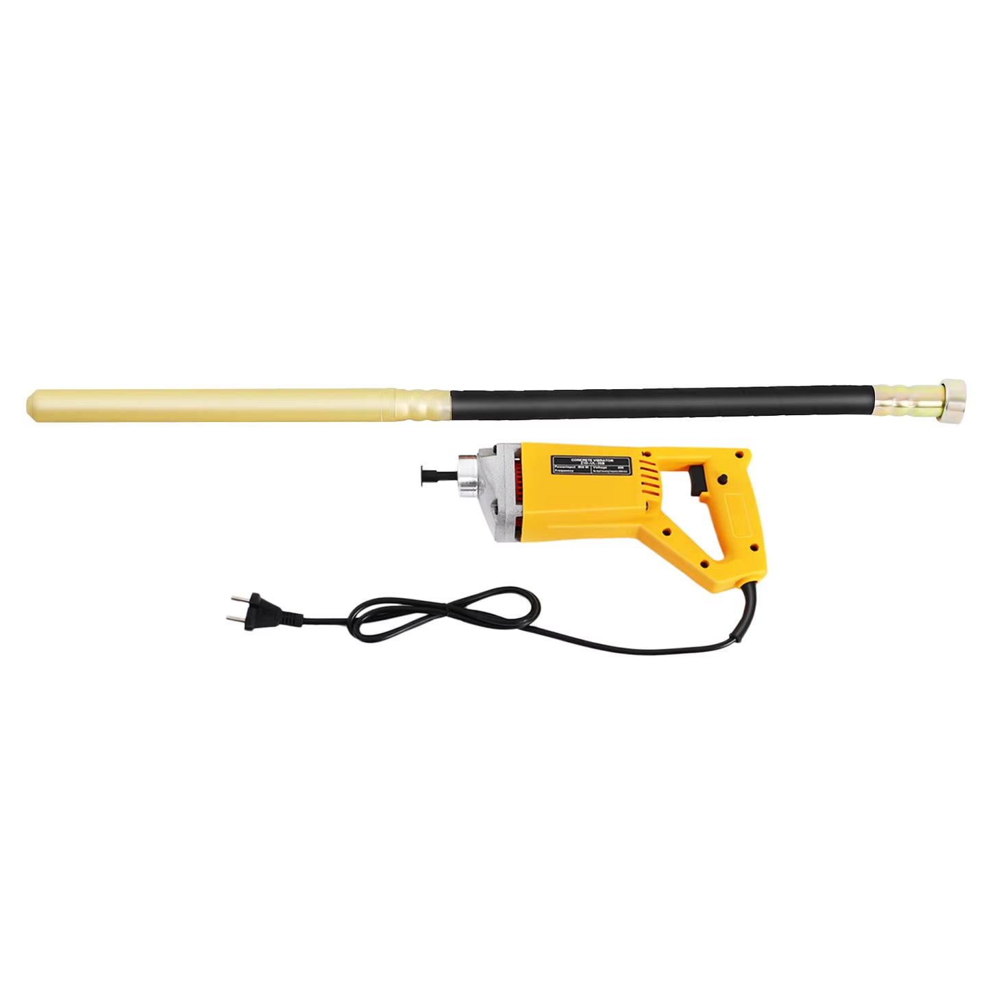 Vibrateur à Béton Électrique 800W – Aiguille Vibrante 1m – Outil Compactage Béton 4500 tr/min – Outil Chantier Construction
