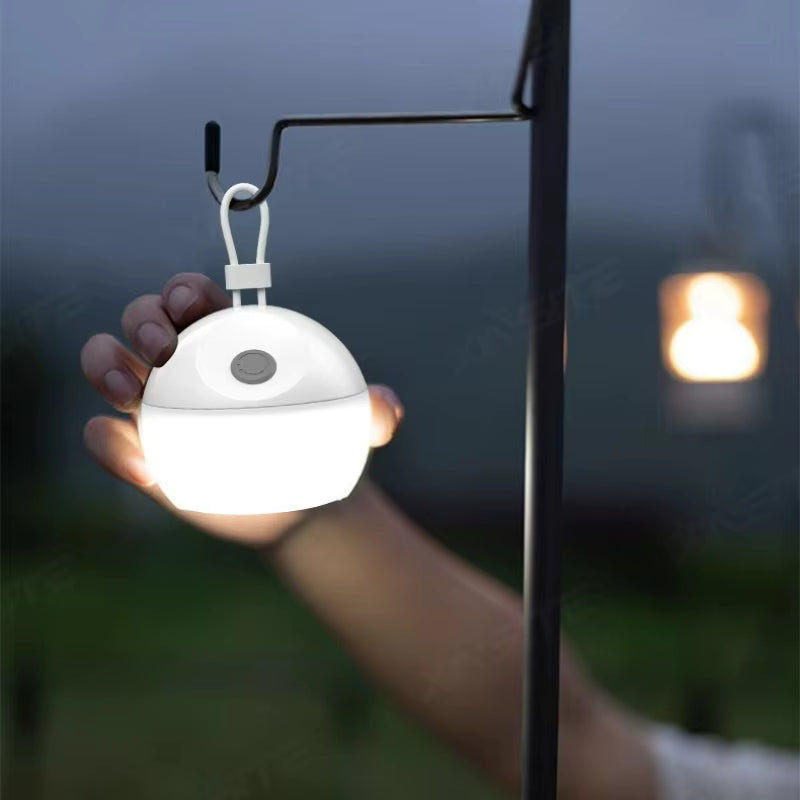 Lampe de Camping Rechargeable en Silicone – Éclairage LED Portable pour Tente et Extérieur