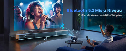 Mini Vidéoprojecteur WiFi Bluetooth 1080P – Electric Focus & Auto Keystone – Home Cinéma Portable