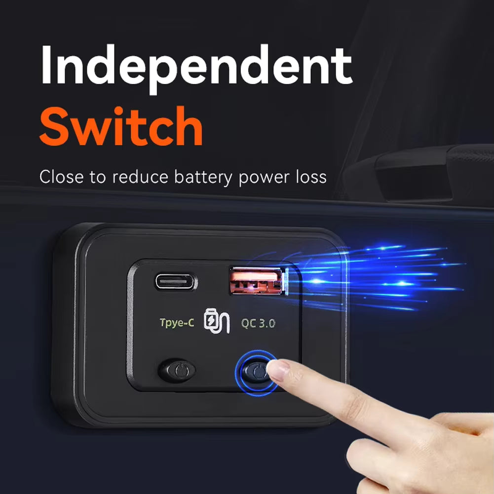 Chargeur Voiture Rapide 48W – Adaptateur Double USB Type-C PD QC 3.0 pour Allume-Cigare 12V / 24V