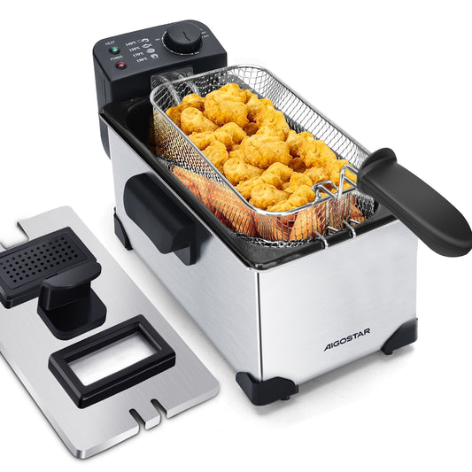 Friteuse électrique 2200W 3L avec contrôle de température