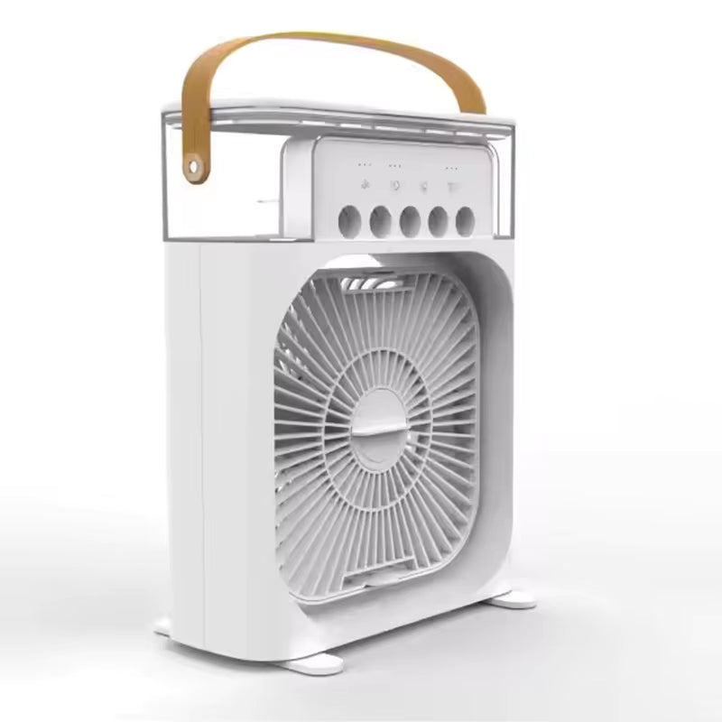Ventilateur Brumisateur USB Portable – Rafraîchisseur d’Air avec Humidificateur – Ventilateur de Bureau Silencieux – Mini Refroidisseur Été Maison Chambre Bureau
