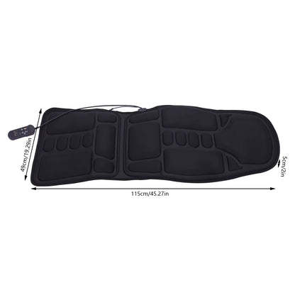 Coussin de Massage pour Chaise avec Chaleur – Masseur de Dos Pliable 8 Modes de Massage