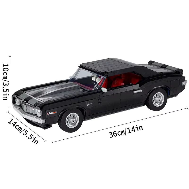 Voiture Noire 1456 Pièces – Kit Construction Modèle Technologie Adulte