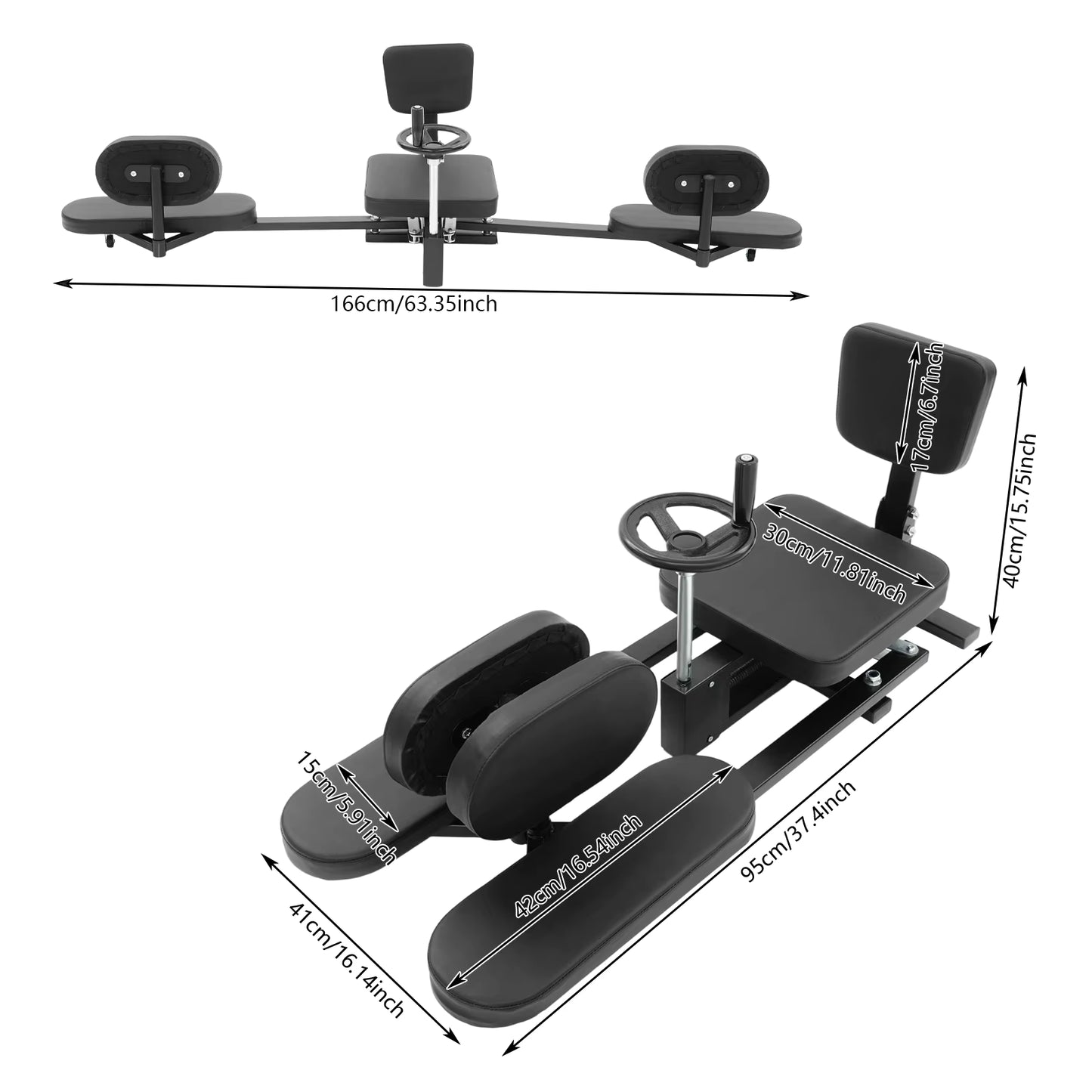 Civière de Jambe 210° Réglable – Machine de Division des Jambes pour Étirement, Flexibilité et Entraînement à Domicile
