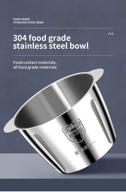 Hachoir à viande électrique 1000W inox 2L multifonction