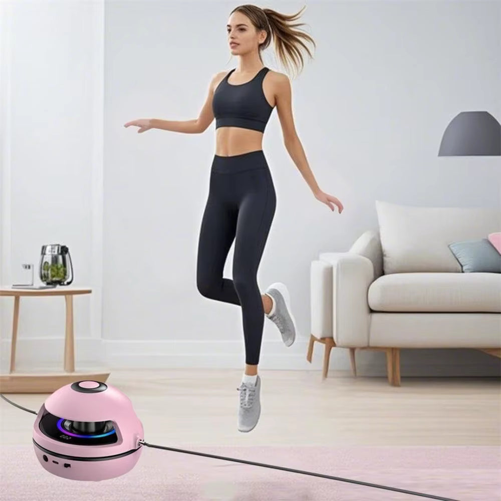 Machine de Saut à la Corde Automatique avec Compteur LED – Corde à Sauter Électrique 10 Vitesses – Fitness Cardio Enfants & Adultes