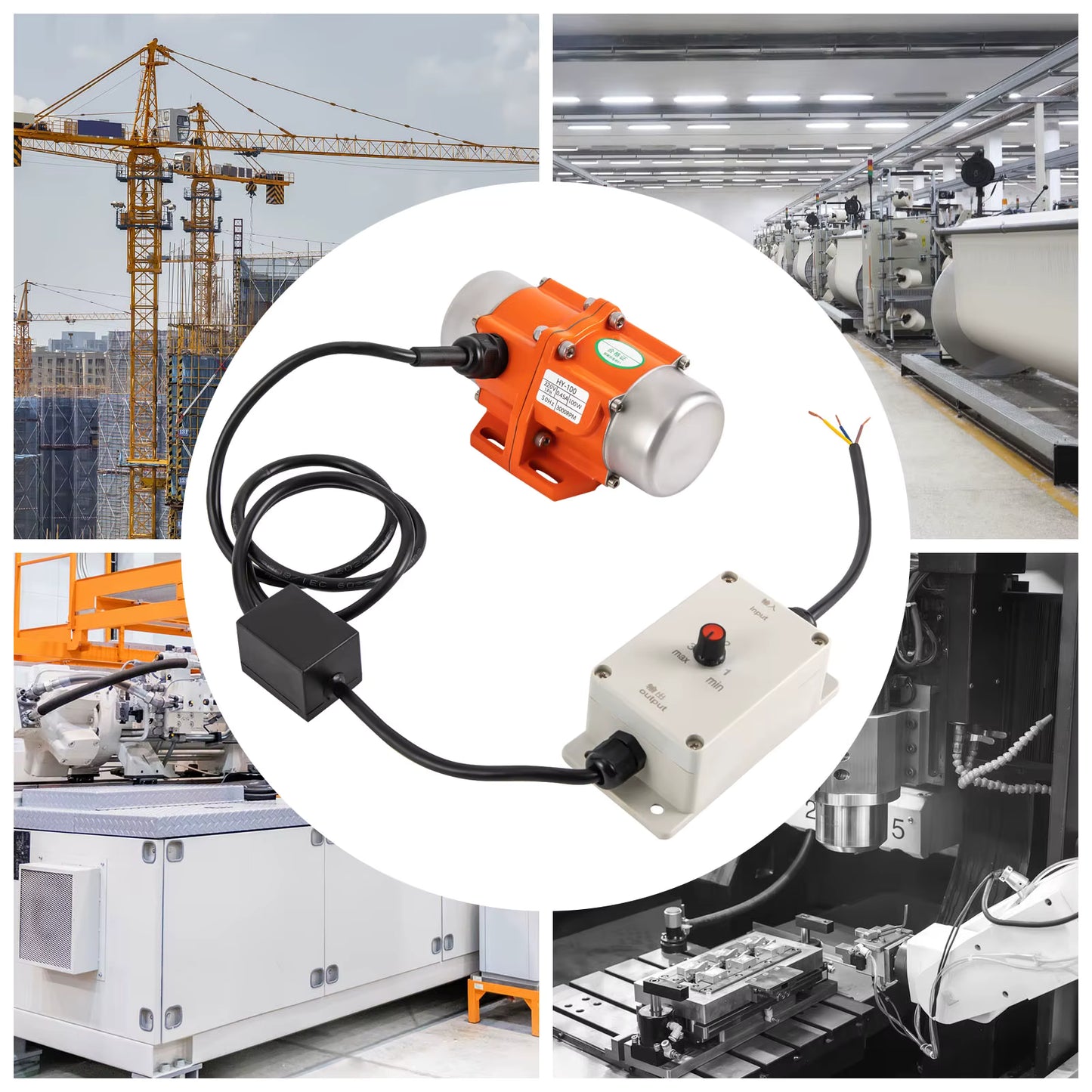Moteur vibrateur électrique 100W 3000 tr/min
