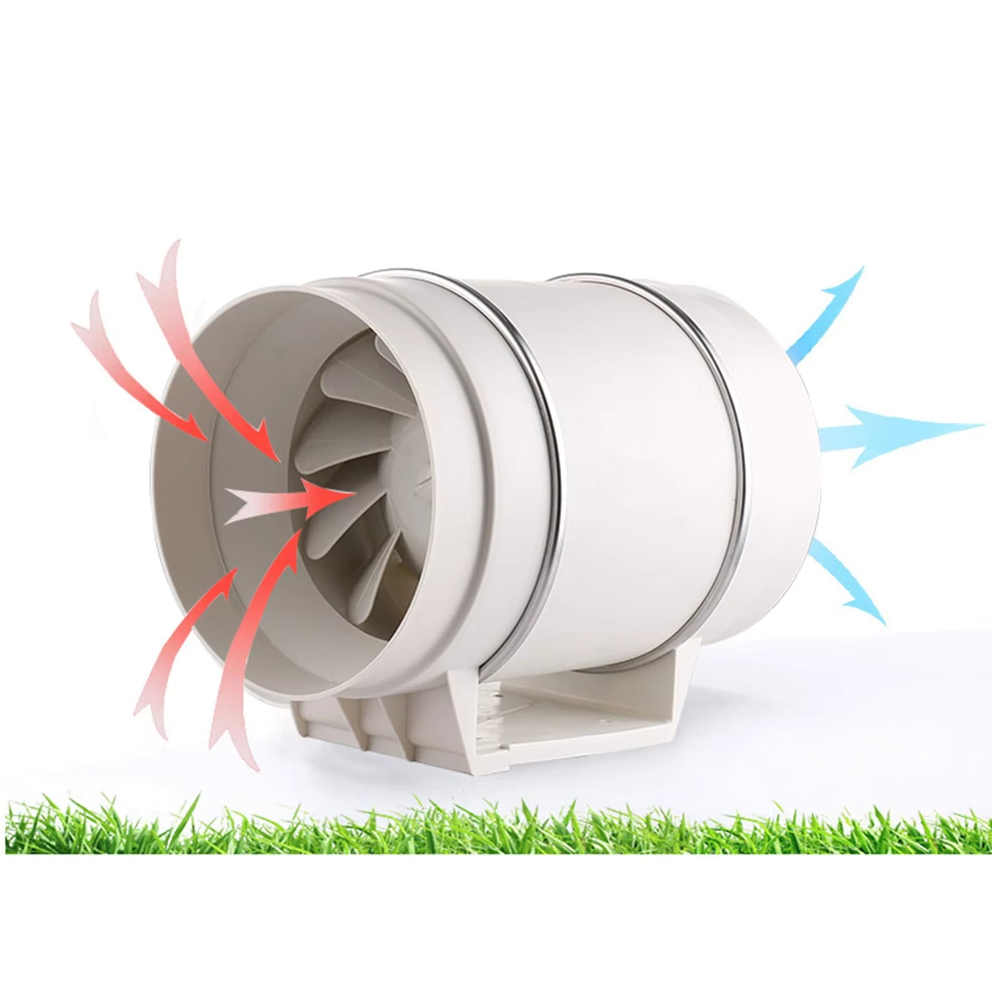 Ventilateur de Conduit 130W 220V – Extracteur d’Air Silencieux pour Cuisine, Entrepôt, Salle de Bain