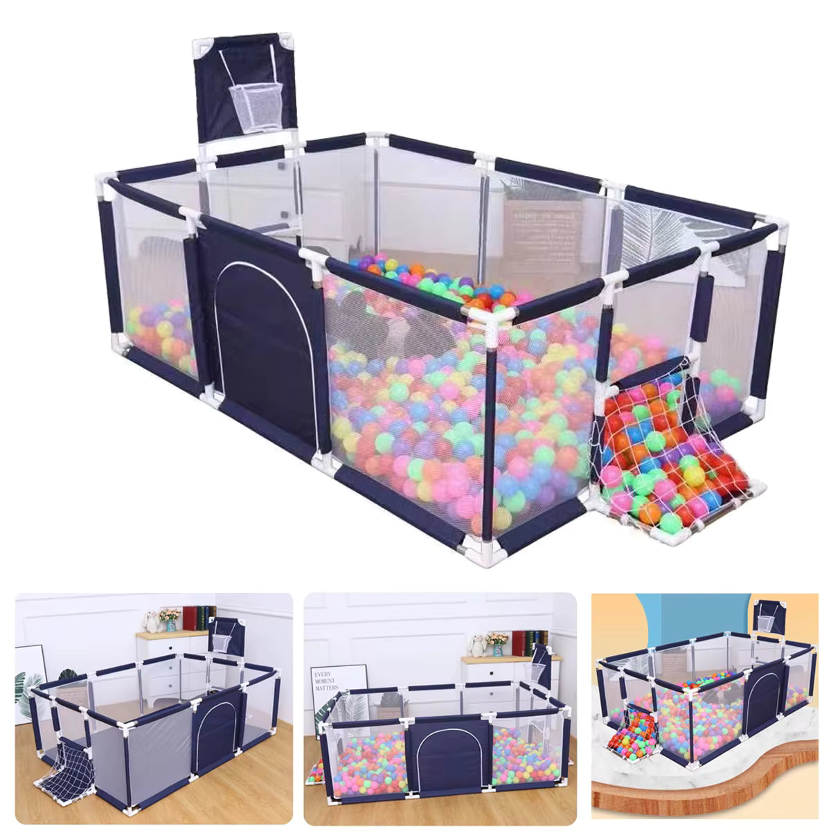 Parc Bébé Intérieur 6 Mois à 6 Ans – Aire de Jeux Enfant avec Clôture de Sécurité