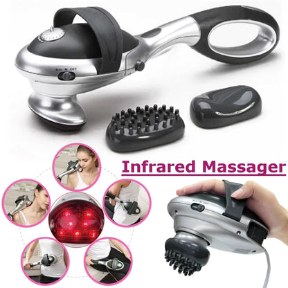 Bâton de Massage Électrique À Vibration – Relaxation Musculaire Cou, Dos & Taille – Masseur Corporel Portable