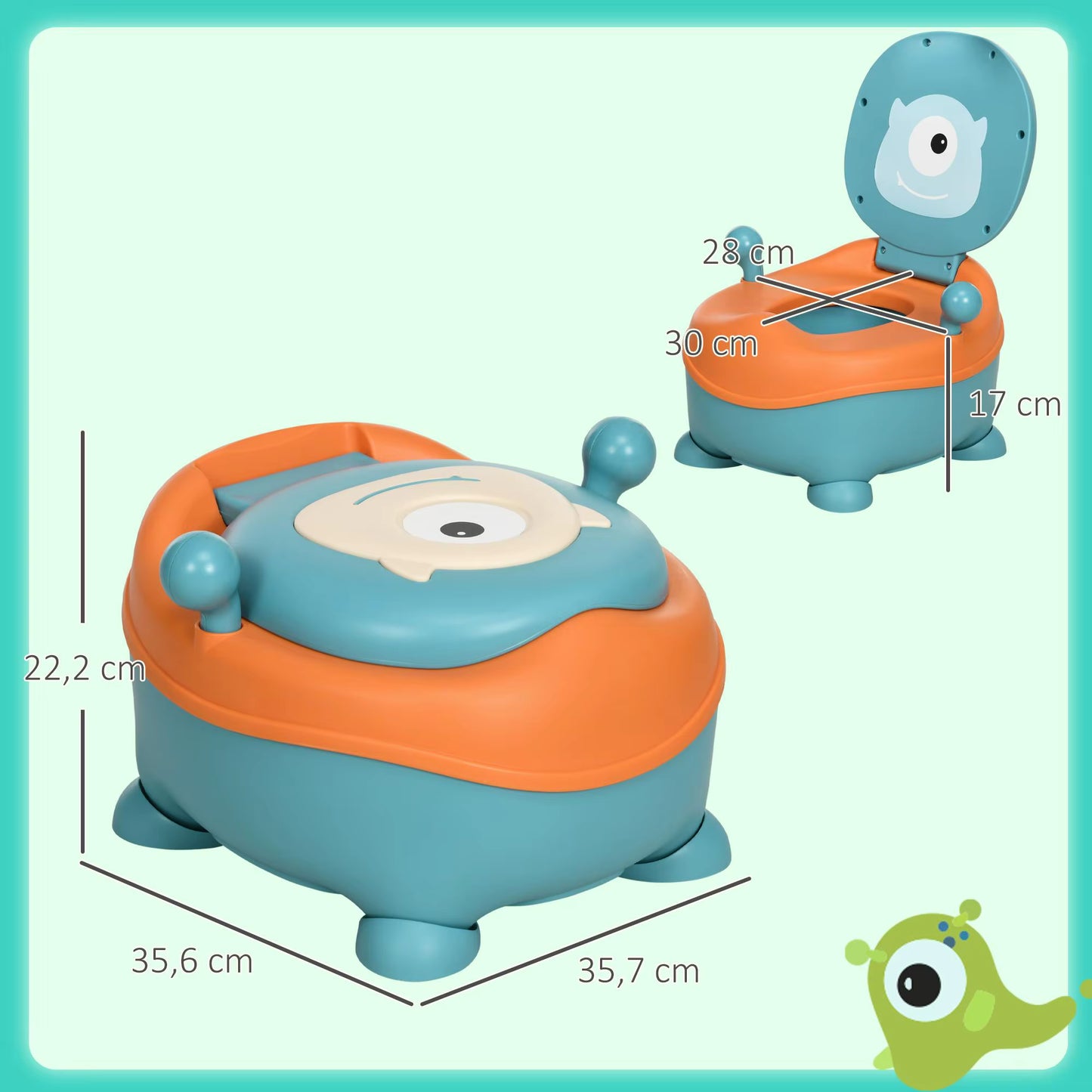 Pot d'Apprentissage Bébé avec Dossier – Antidérapant, Ergonomique – Garçon & Fille 6-36 Mois