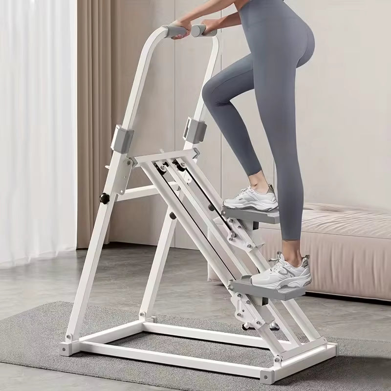 Stepper Pliable 3 Niveaux avec Guidon – Cardio Fitness à Domicile, Renforcement Musculaire & Perte de Poids
