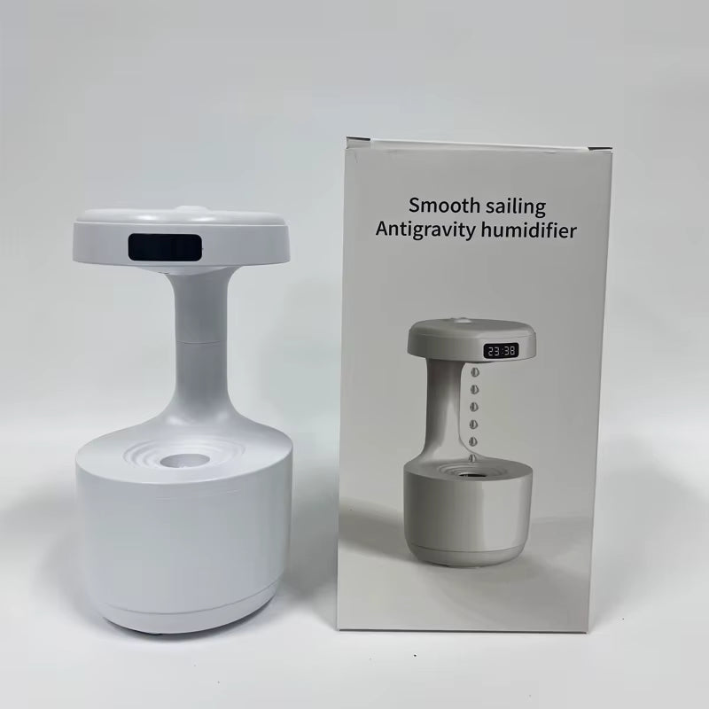 Humidificateur Anti Gravité LED USB – Diffuseur d’Air Design Effet Gouttes Inversées – Brumisateur Bureau Chambre Maison – Silencieux