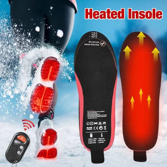 Semelles chauffantes rechargeables pour hiver – Chauffe-pieds télécommandé – Semelles chauffantes chaussures