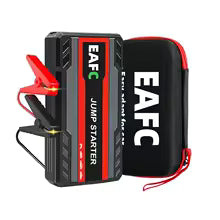 Démarreur de Batterie Voiture 600A 12V – Booster de Démarrage Portable avec Lumière LED – Couleur Noire