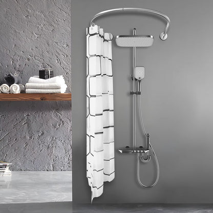 Tringle de douche extensible 0,9-1,3 m en inox