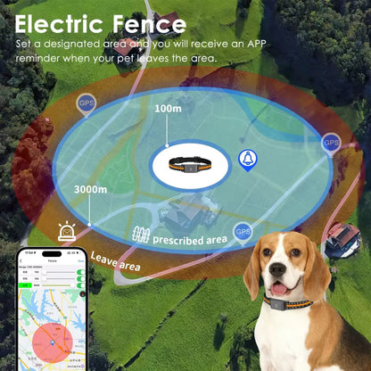Collier GPS 4G pour Chien et Chat – Traceur d’Animaux Étanche IP67 avec Suivi en Temps Réel
