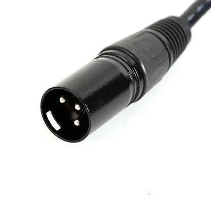Lot de 10 Câbles DMX XLR 3 Broches 2 m – Audio Éclairage Scène – Connecteurs Métal – Compatible DJ & Sono