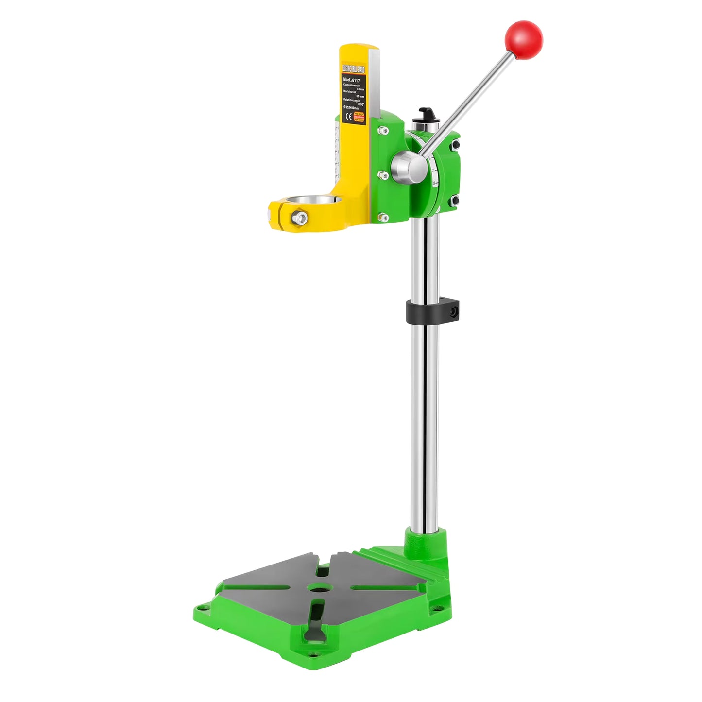 Support de perceuse d’établi 490 mm rotatif 90°