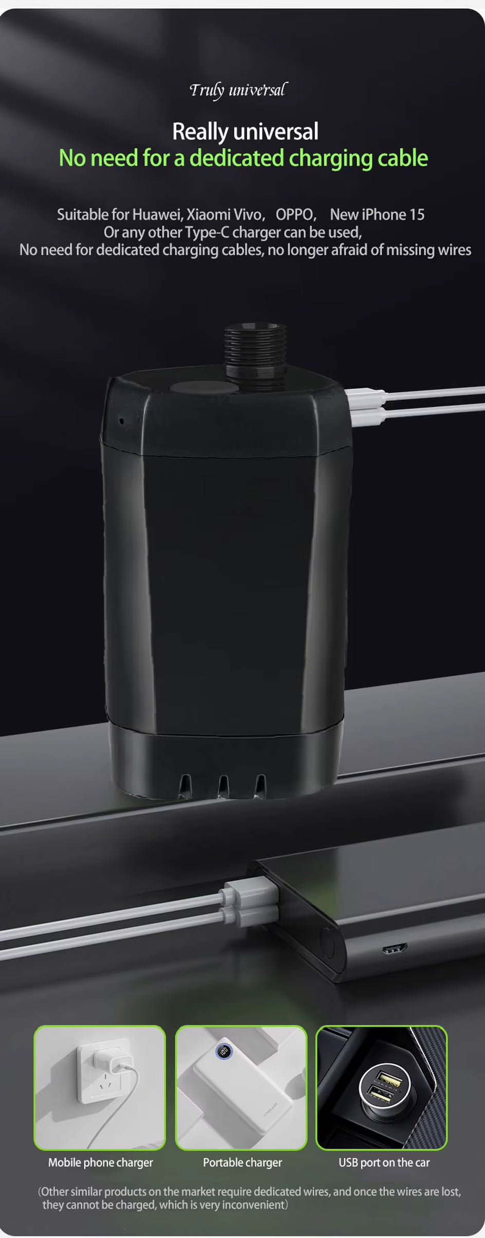 Douche de Camping Électrique 6000mAh – Douche Portable Rechargeable avec Écran Intelligent
