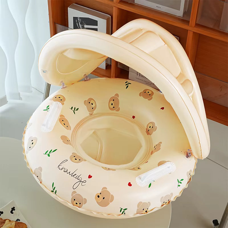 Hamac de bain bébé gonflable flottant avec siège sécurité – support baignoire enfant anti-glisse – jouet piscine bébé été voyage
