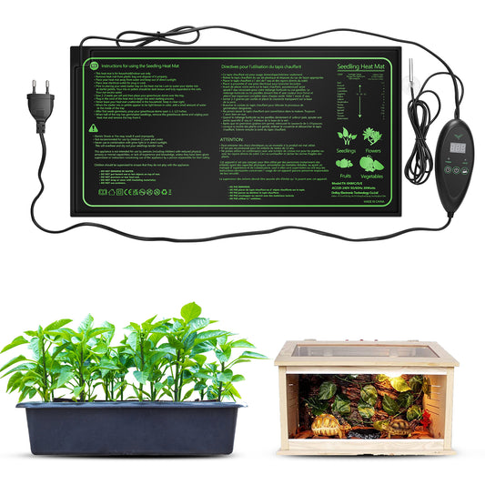 Tapis Chauffant pour Semis 50 cm – Coussin Chauffant Étanche pour Germination et Plantes d’Intérieur