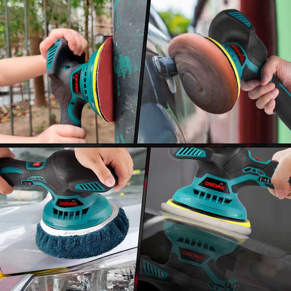 Polisseuse de voiture électrique sans fil à 6 vitesses 7 000 tr/min