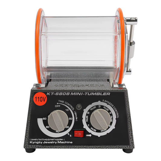 Polisseuse électrique 5 vitesses 60W – Machine à polir rotative pour bijoux, pierres, métaux – Polissage automatique avec tambour 3KG