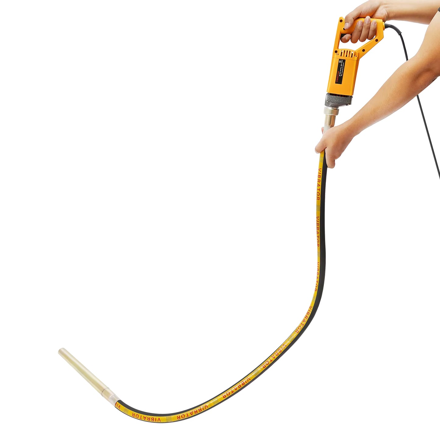 Vibreur à Béton Électrique Portable 1300W – Aiguille Vibrante 2 m, Outil Vibrant Béton Sans Fil, Élimination Bulles Air, Compact et Puissant