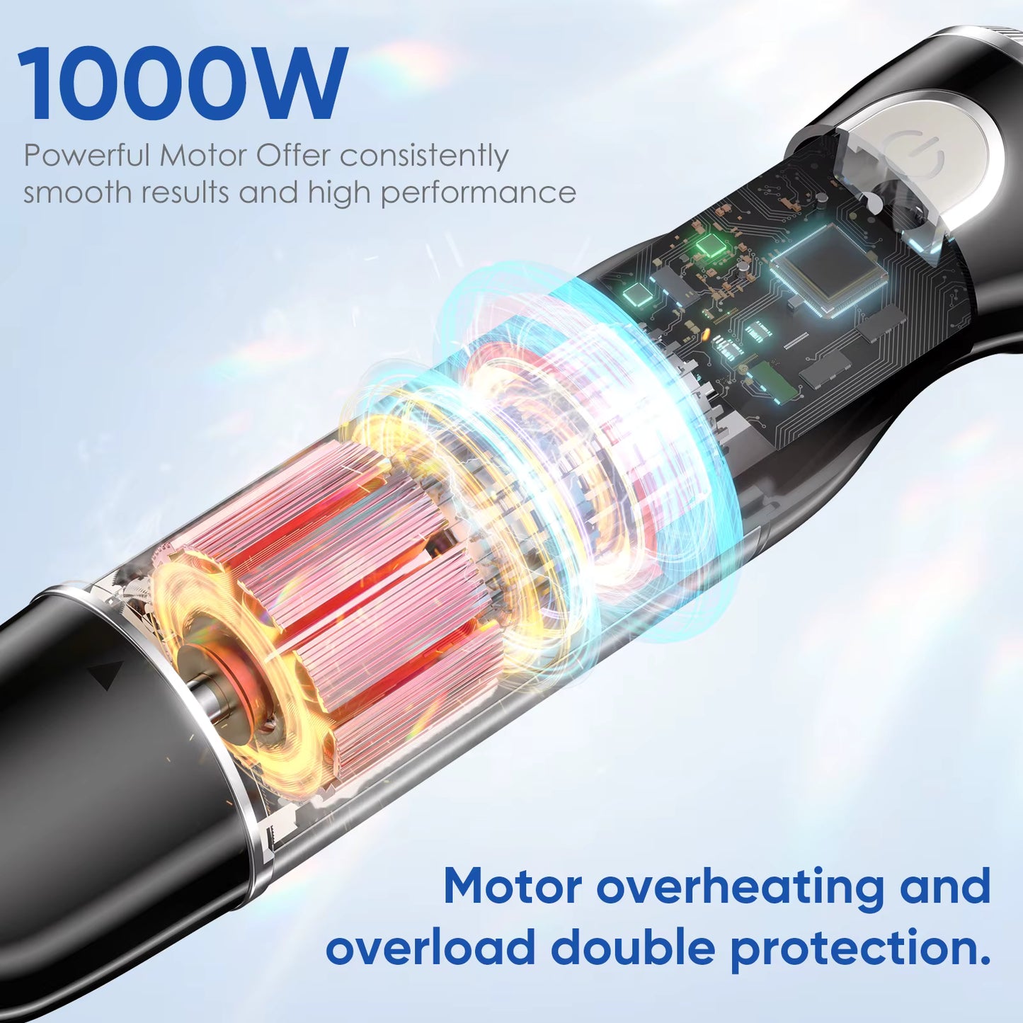Mixeur plongeant 3 en 1 1000W en acier inoxydable