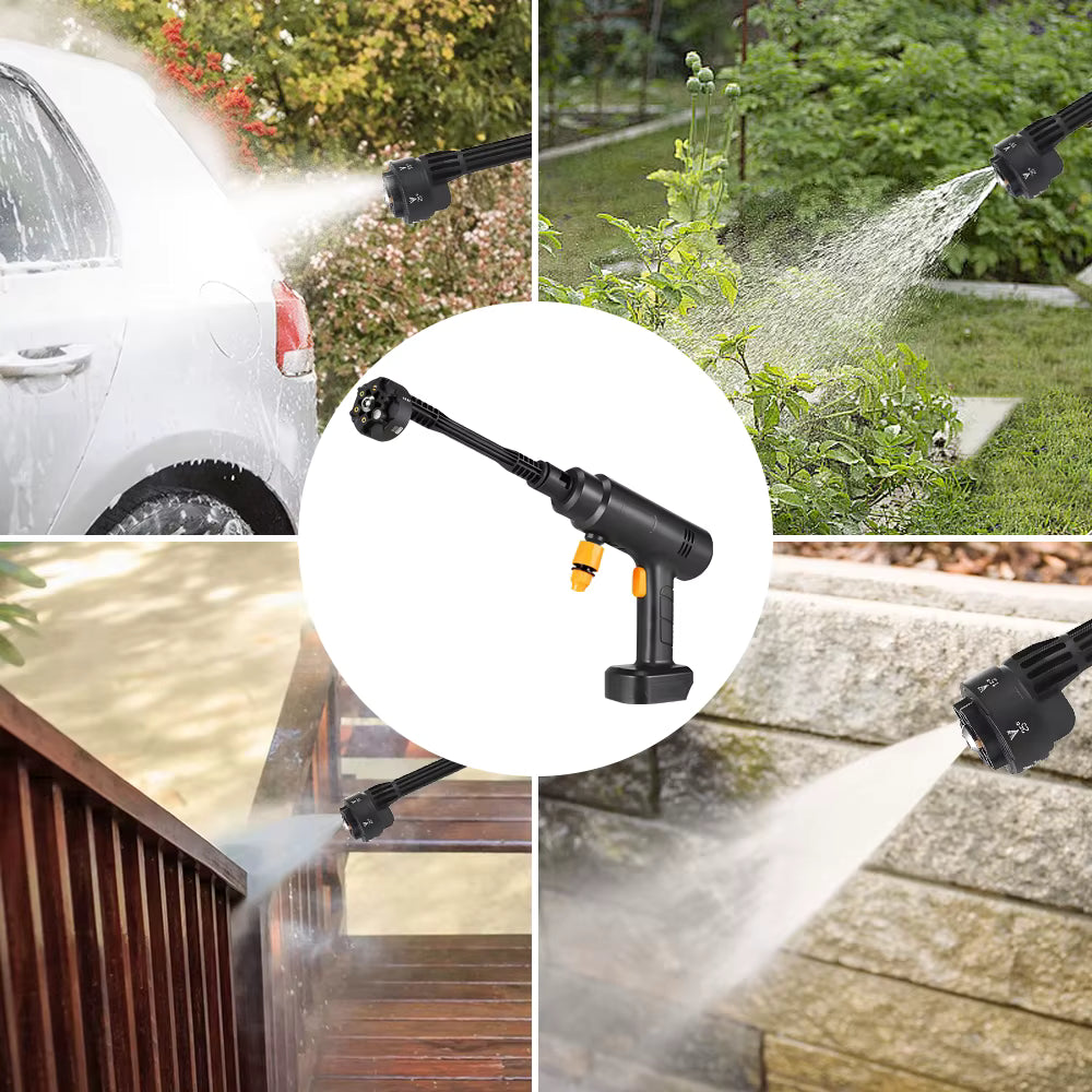Nettoyeur haute pression portable 6-en-1 60 bars – Pistolet à eau pour lavage de voiture – Nettoyage extérieur et domestique