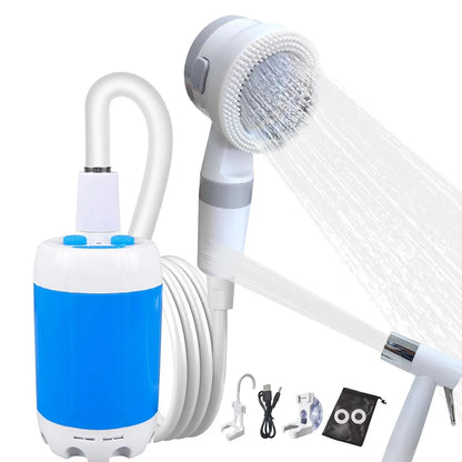 Portable Rechargeable Outdoor Shower – Portable Water Pump for Camping and Washing