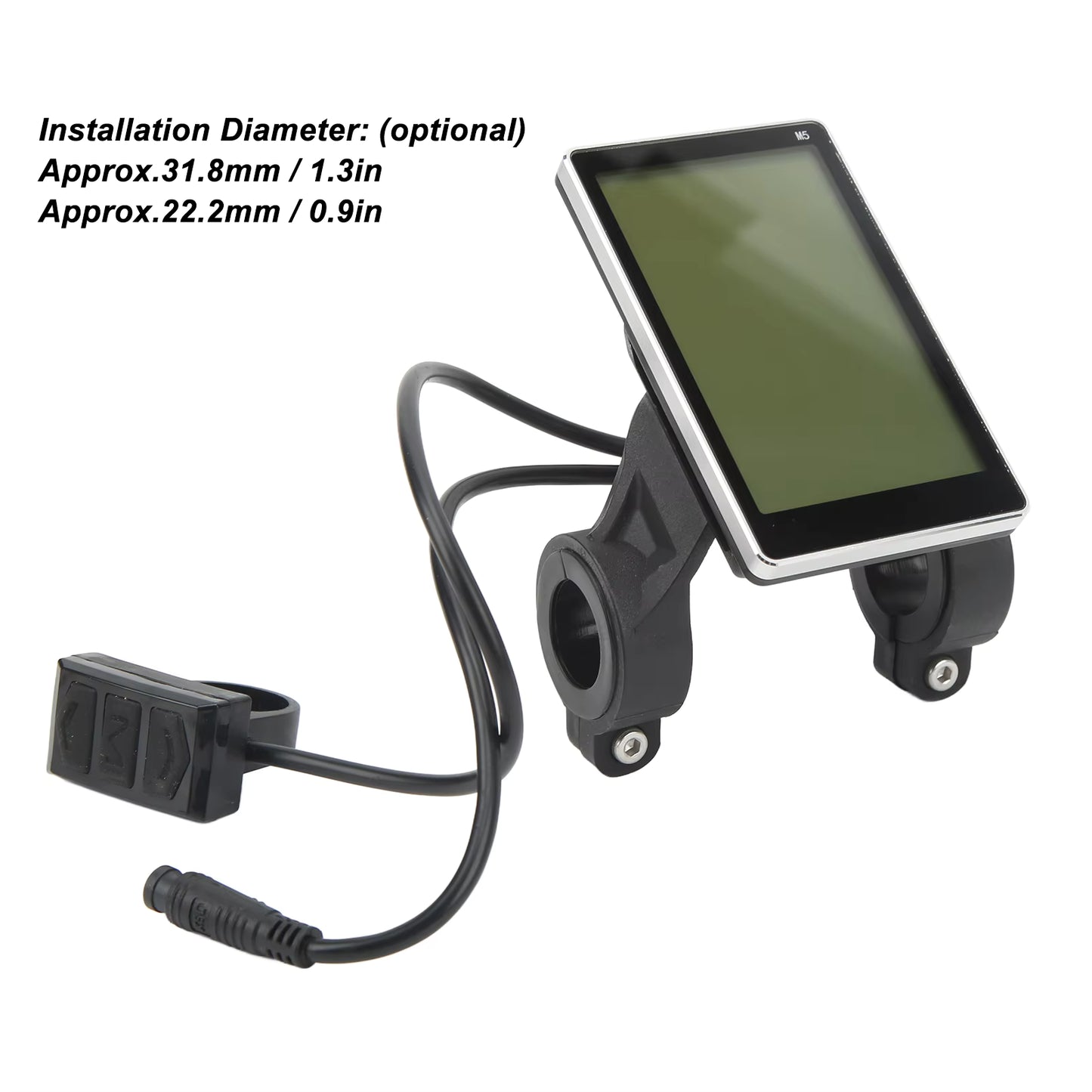 Écran LCD M5 pour Vélo Électrique et Scooter – Panneau d’Affichage Étanche avec Connecteur