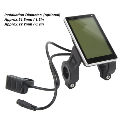 Écran LCD M5 pour Vélo Électrique et Scooter – Panneau d’Affichage Étanche avec Connecteur
