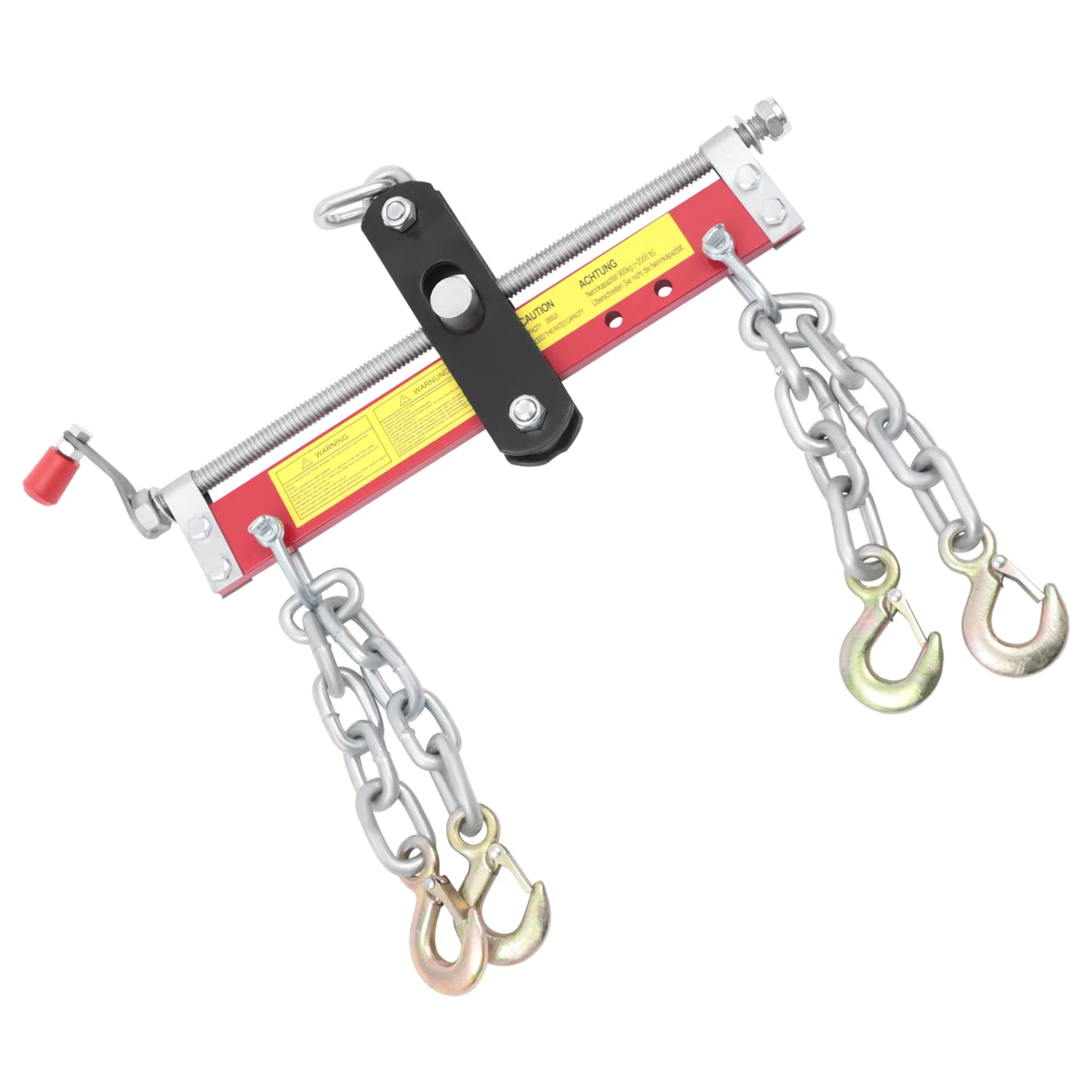 Équilibreur de Charge 900 KG – Barre de Levage Moteur avec Chaînes Réglables, Outil Atelier pour Grue et Levage Moteur, Support Robuste