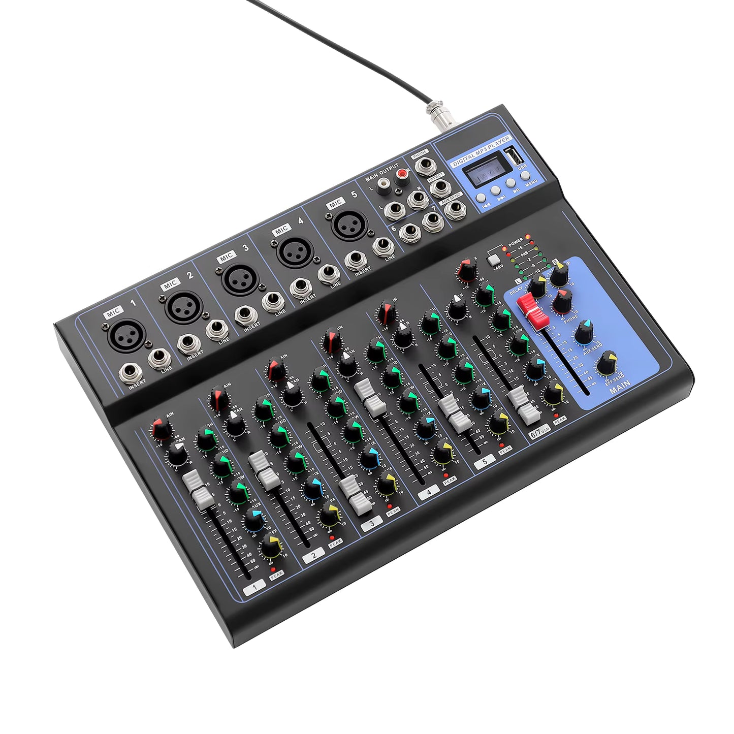 Console de mixage audio 7 canaux DJ