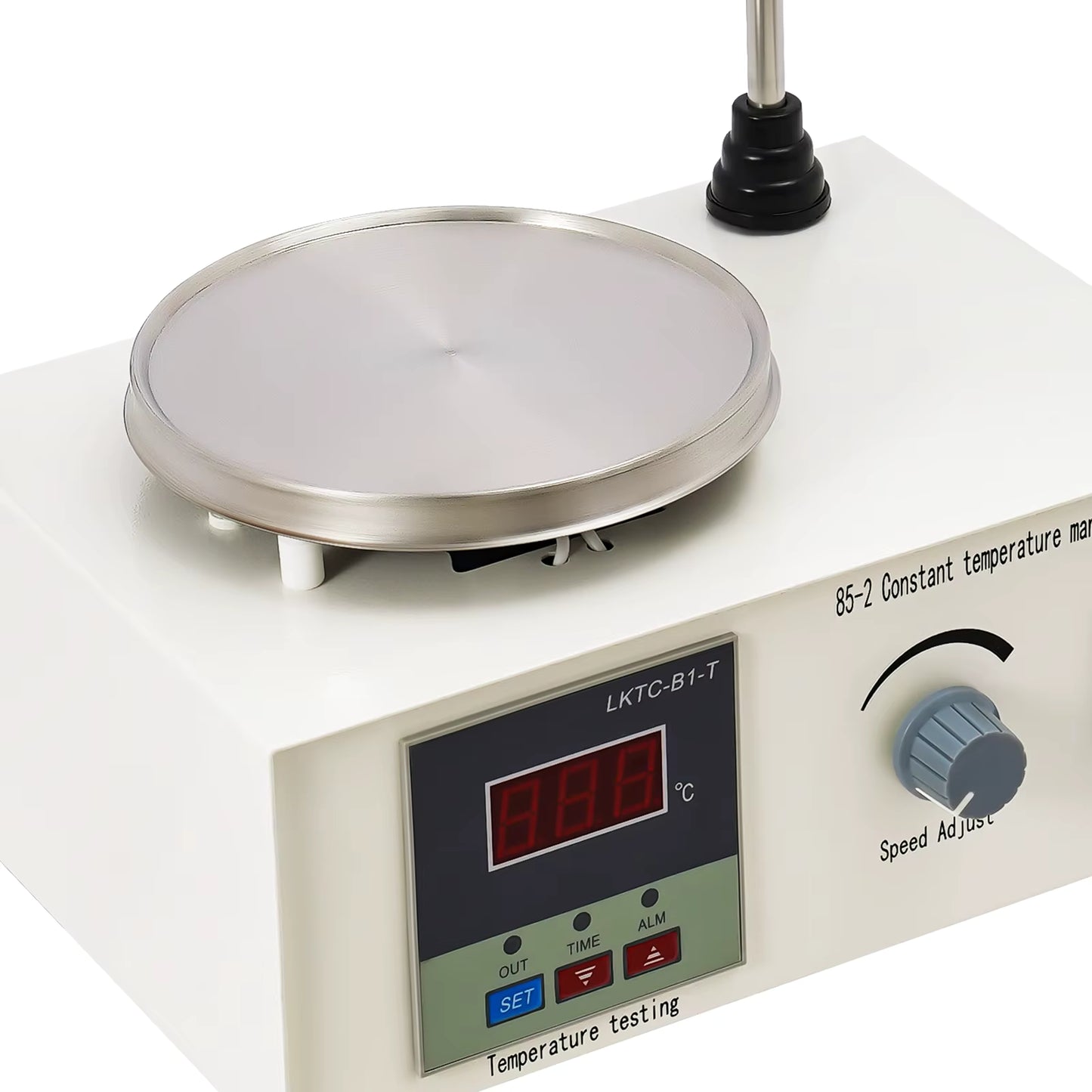 Agitateur Magnétique Chauffant 250W – Plaque Chauffante avec Contrôle Température et Vitesse – Mélangeur de Laboratoire Numérique 2000 ml
