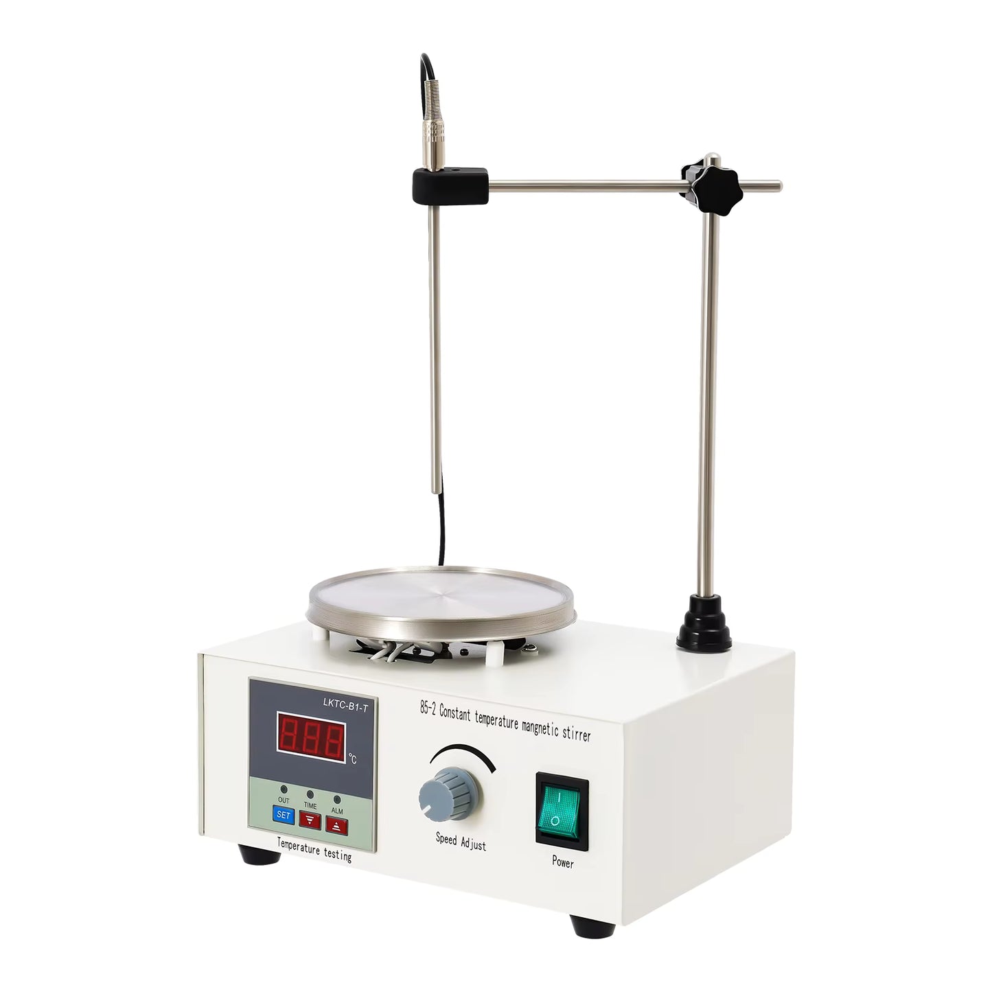 Agitateur Magnétique Chauffant 250W – Plaque Chauffante avec Contrôle Température et Vitesse – Mélangeur de Laboratoire Numérique 2000 ml