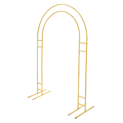 Arche de mariage métal 220x150 cm avec base – Support arche ballon décoration fête mariage anniversaire – Structure stable intérieure extérieure