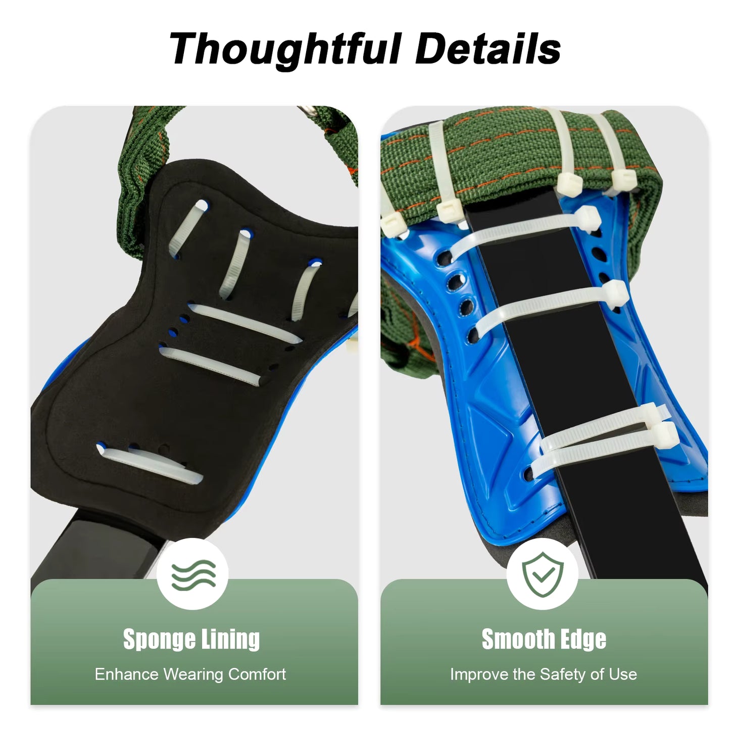 Griffes d’Escalade d’Arbre avec Ceinture de Sécurité – Kit d’Escalade Portable