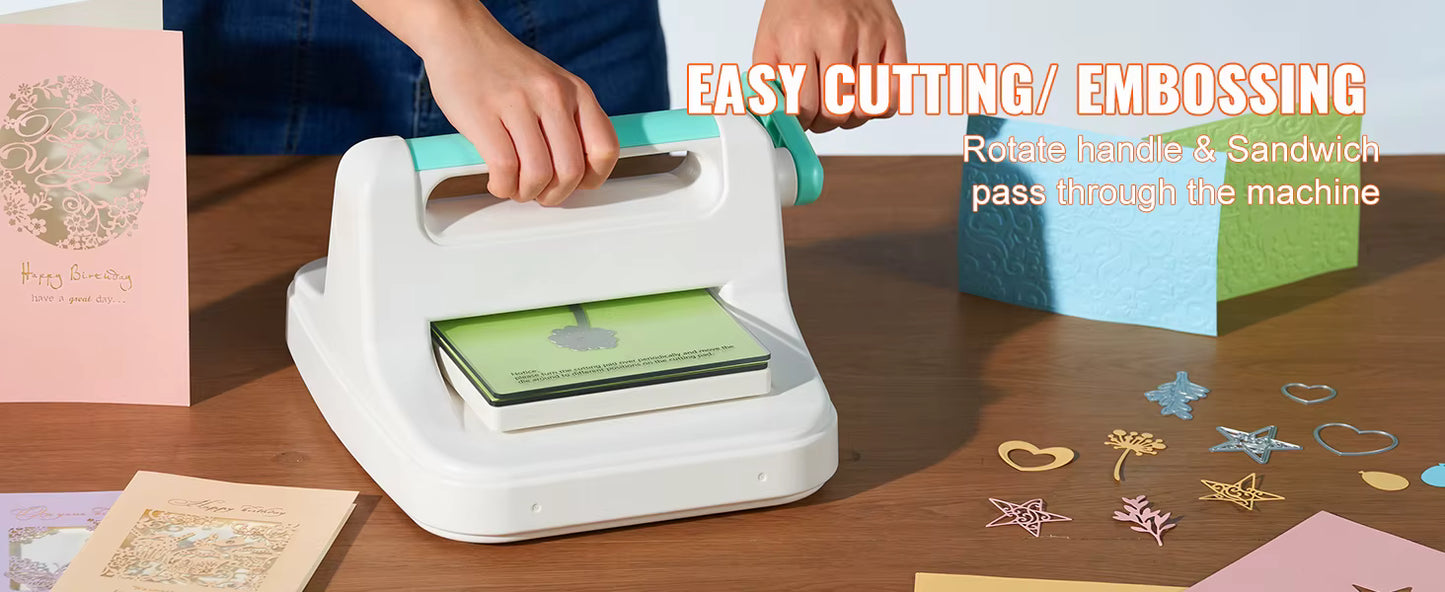Machine de Découpe et Gaufrage Manuelle 6/9 Pouces – Mini Presse Scrapbooking – Outil DIY Cartes & Loisirs Créatifs