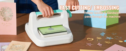 Machine de Découpe & Gaufrage Manuelle 6/9 Pouces – Mini Presse Scrapbooking DIY – Cartes Papier Carton Loisirs Créatifs