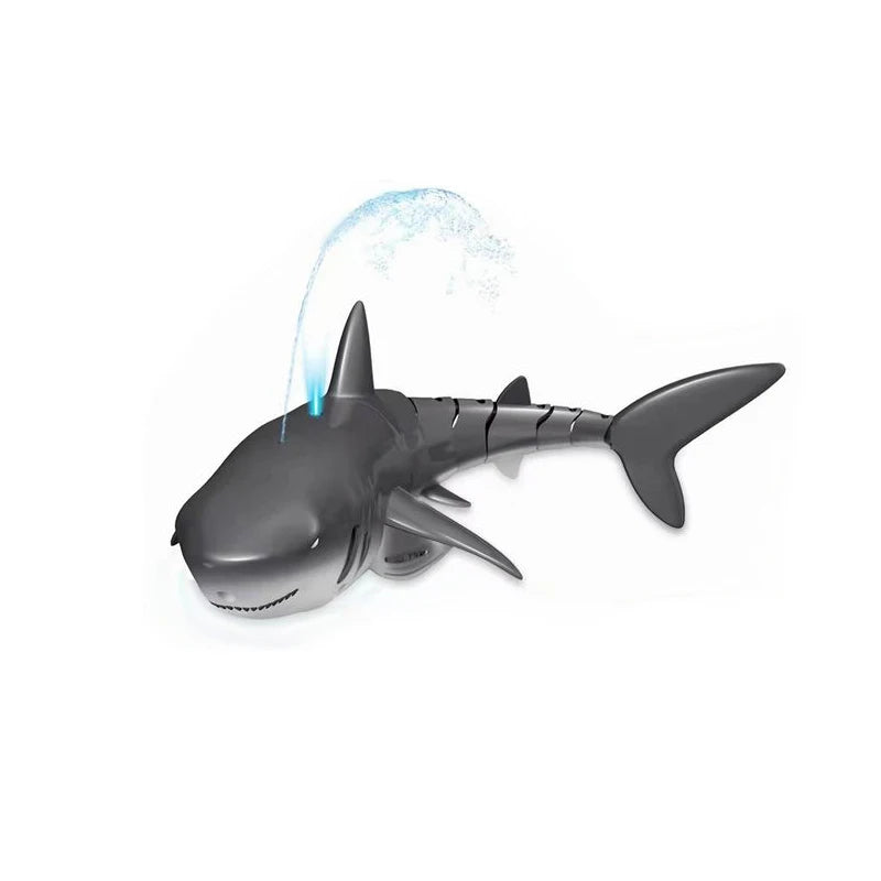 Requin Télécommandé RC 2,4 GHz Gris – Jouet Aquatique Électrique Rechargeable – Requin Radiocommandé pour Piscine, Bain et Lac – Cadeau Enfant
