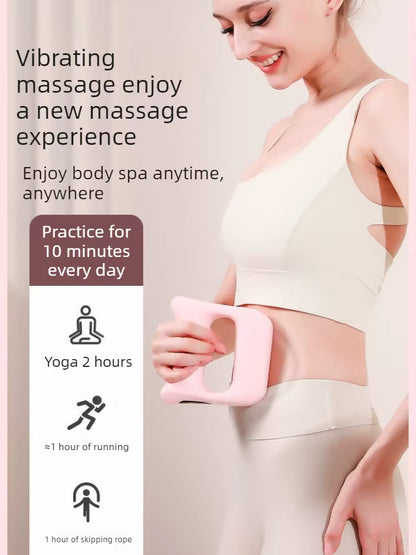 Pistolet de Massage Vibrant Professionnel Rose – USB Rechargeable – Récupération Musculaire Fitness & Yoga