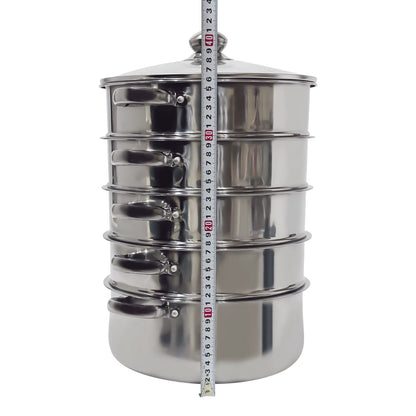 5-tier stainless steel steamer 26-30 cm